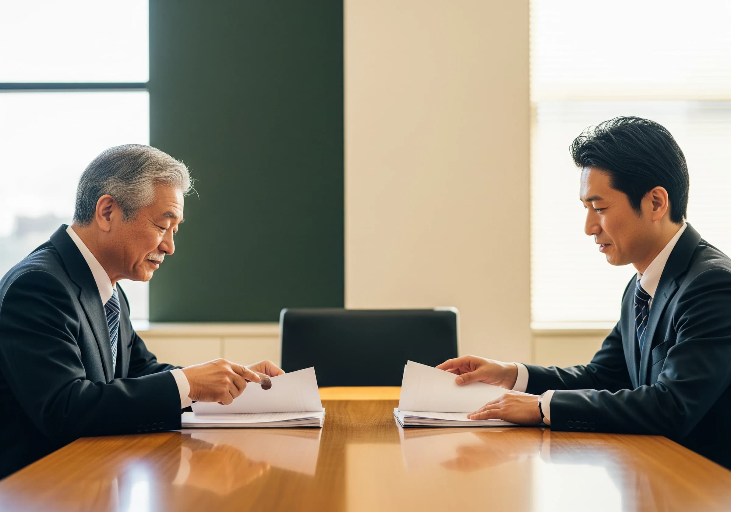 経営者と承継アドバイザーの対話